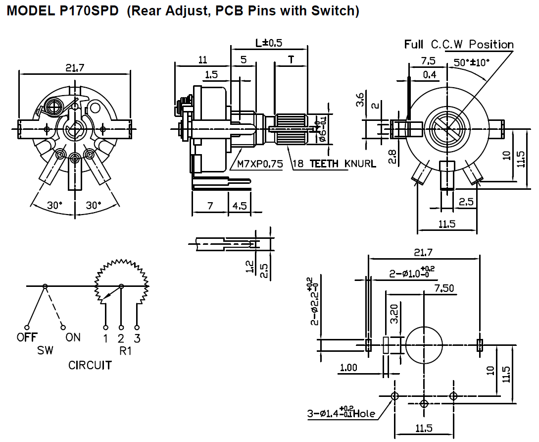 TT Electronics P170SPD-QC15BR10K for sale
