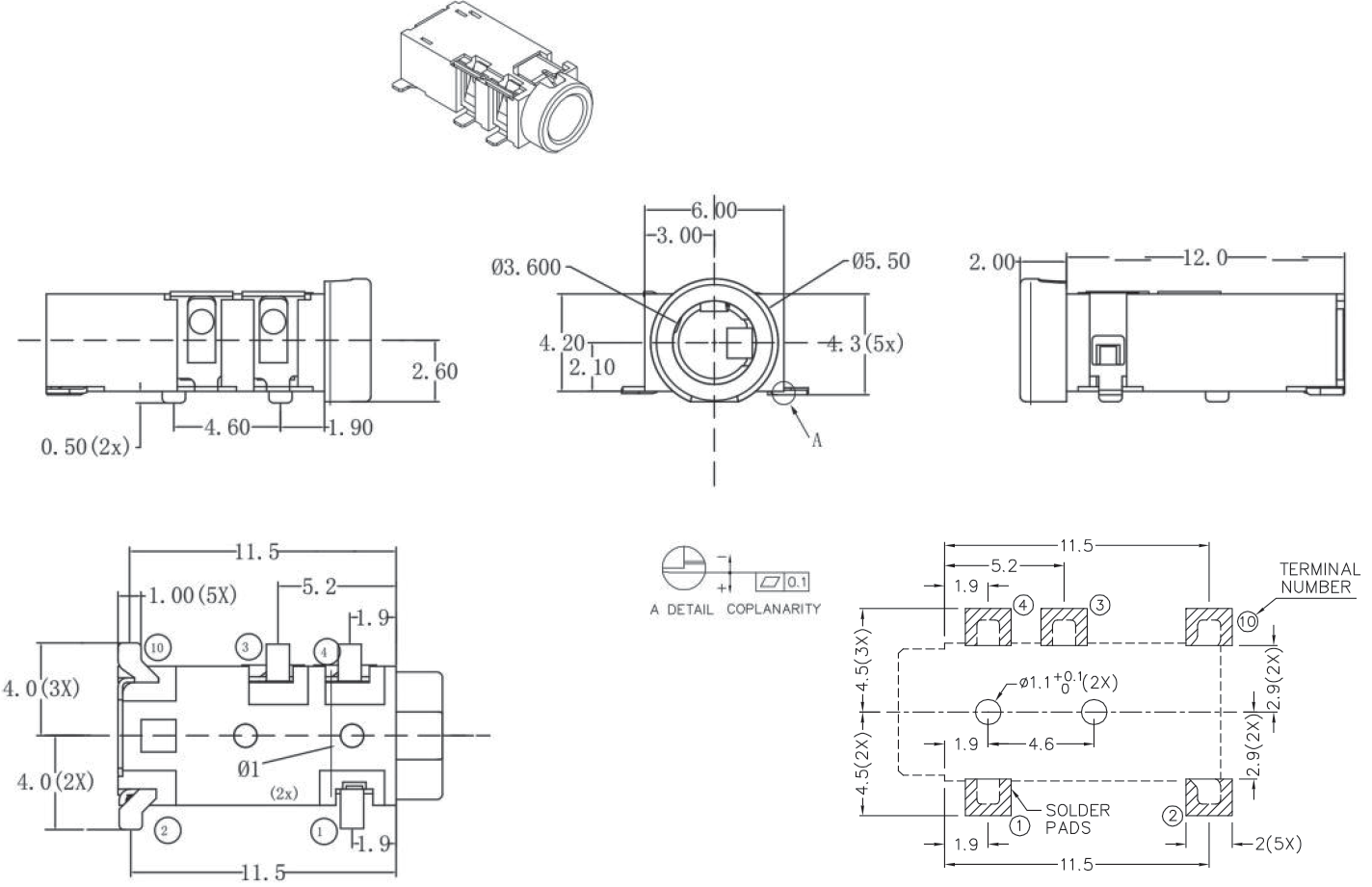 CUI SJ2-35364B-SMT-TR for sale