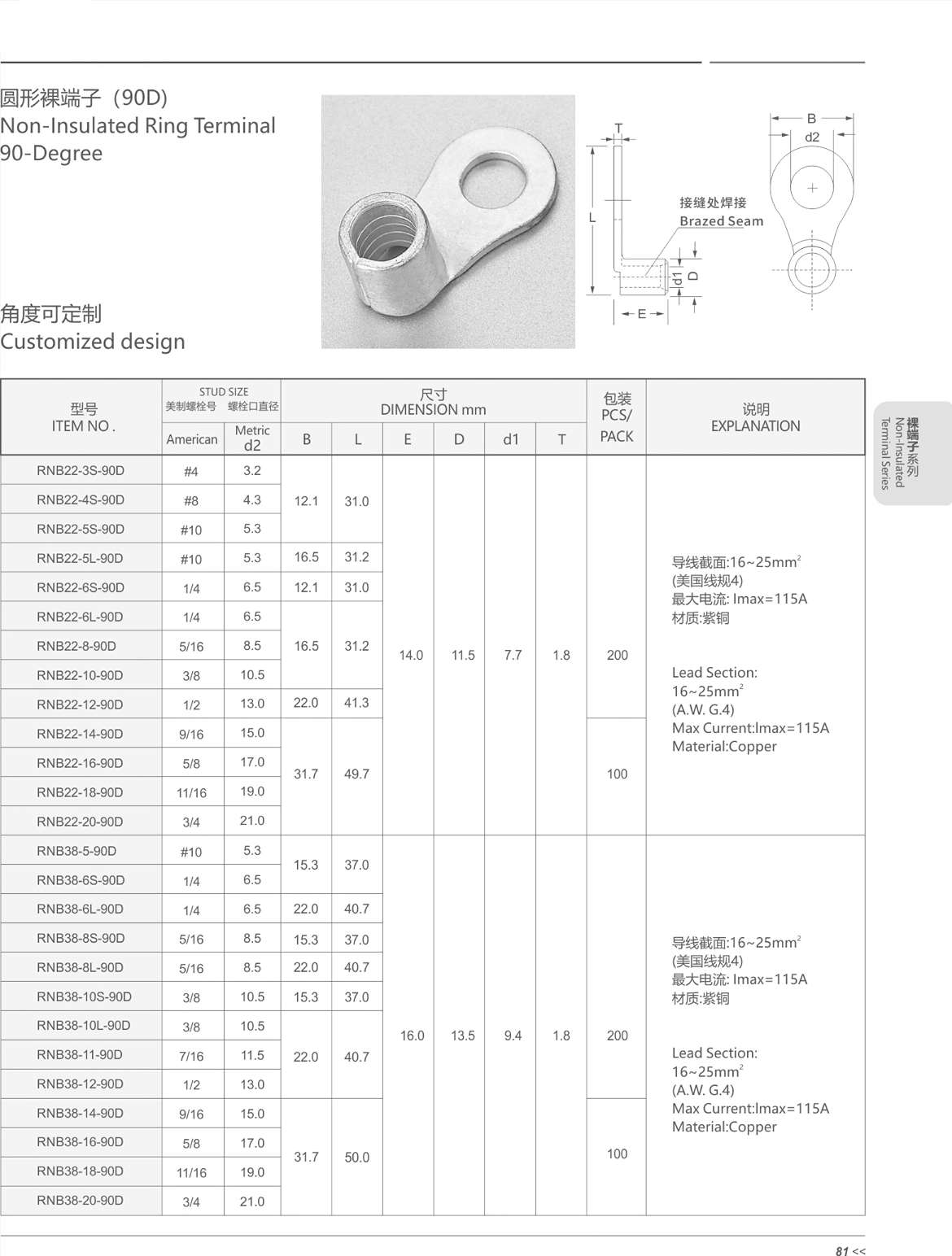 JIDC RNB14-6L-90D for sale