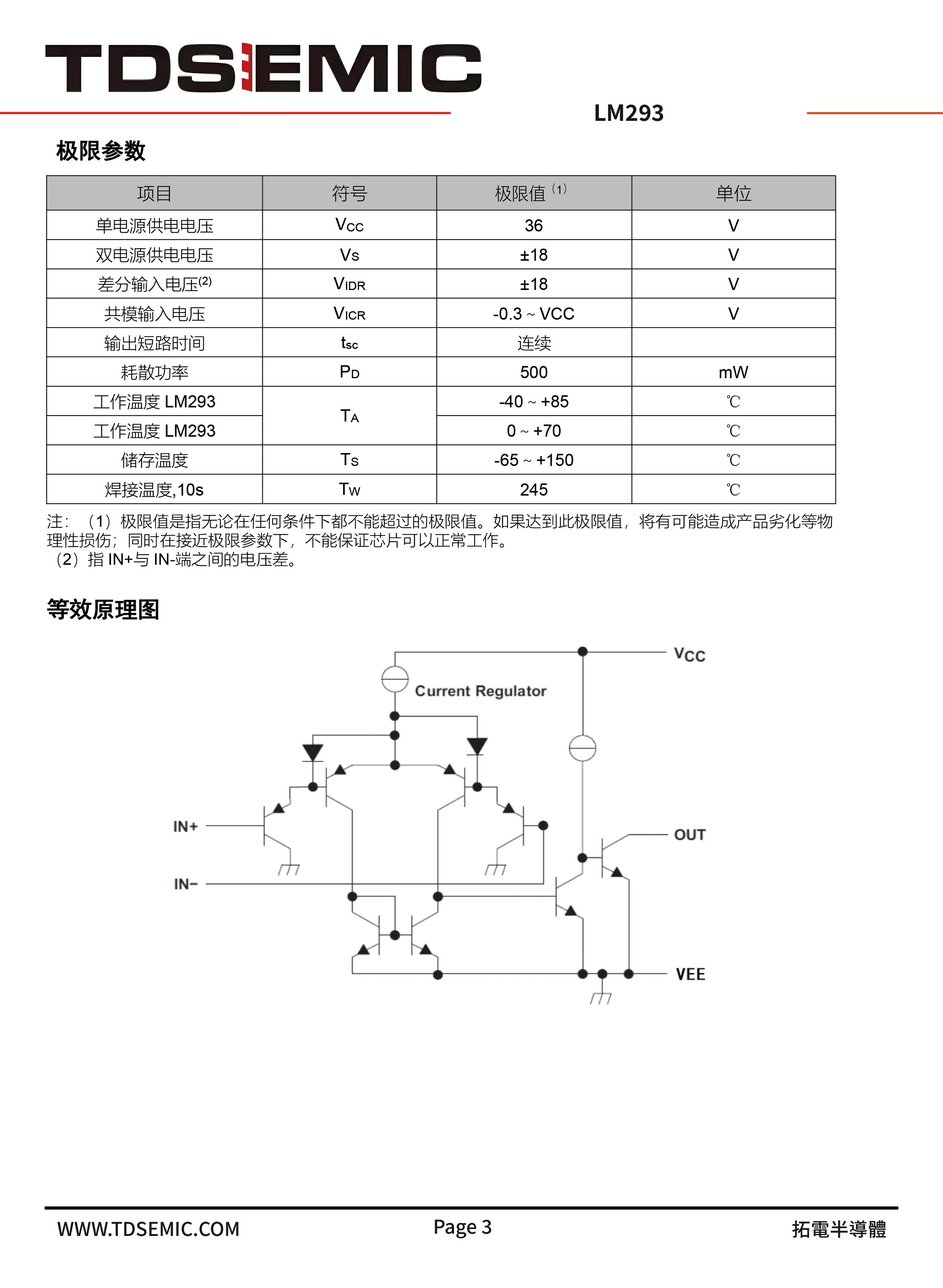 TDSEMIC LM293-TD for sale