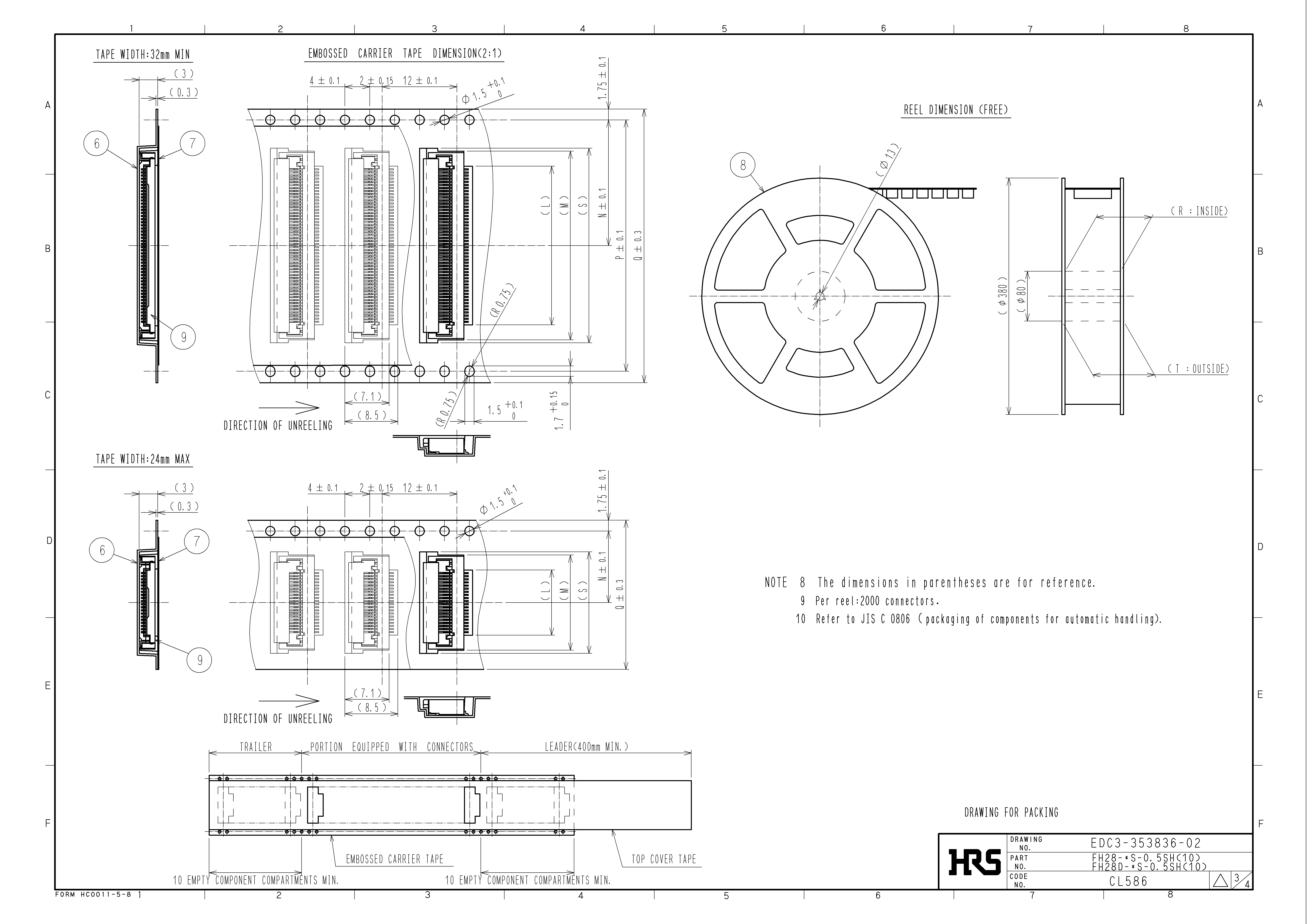 HRS FH28-55S-0.5SH(10) for sale