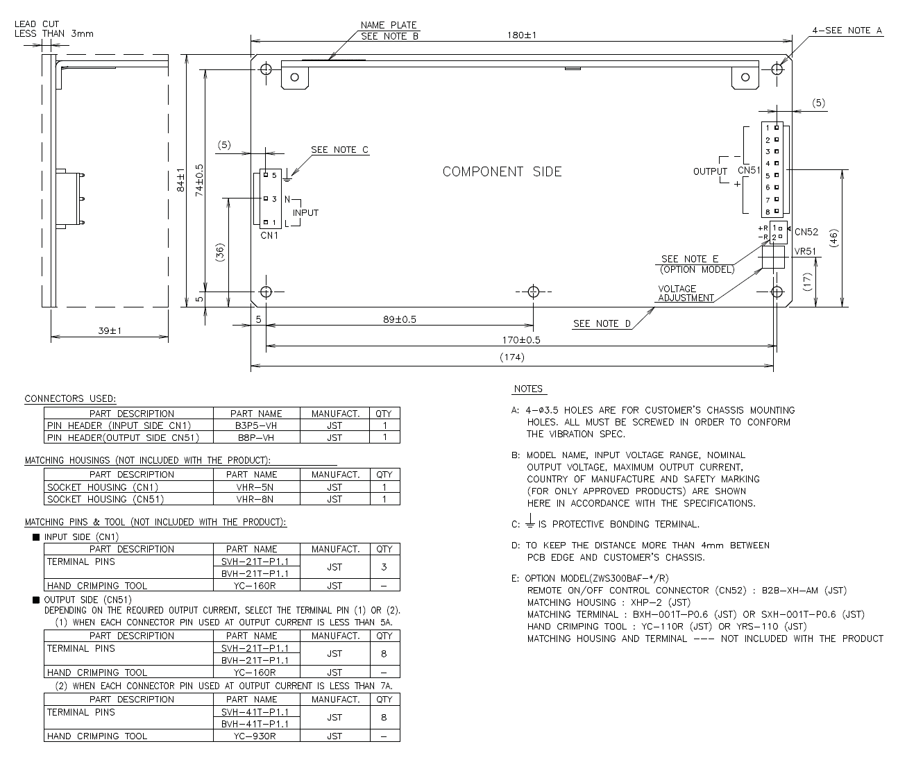 TDK ZWS300BAF-12/TA for sale