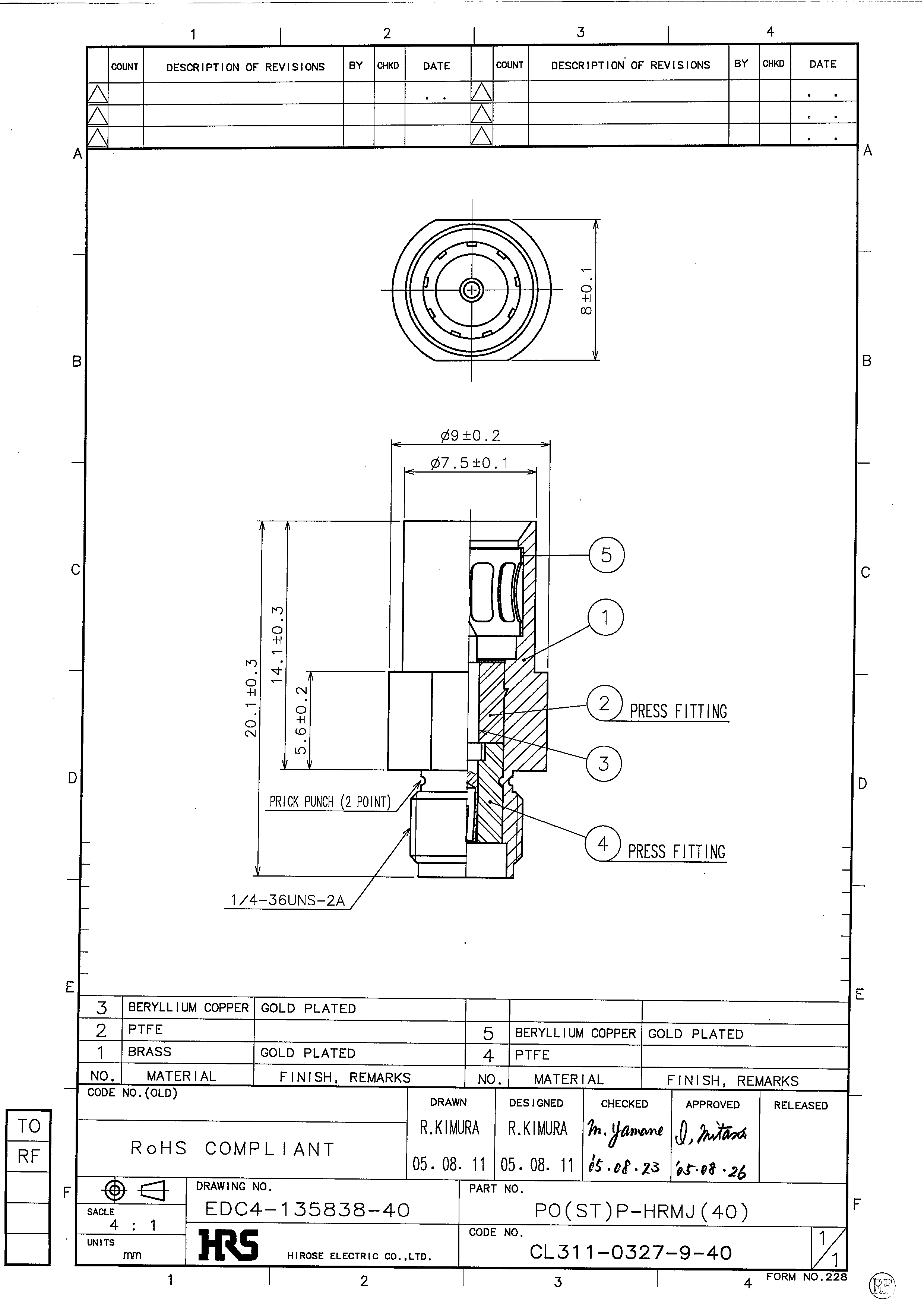 HRS PO(ST)P-HRMJ(40) for sale