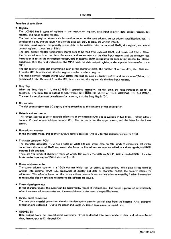 PANASONIC LC7980A-E for sale