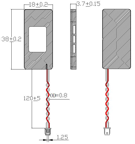 XHXDZ 3818BOXCF-8Ω1W-2P1.25 for sale