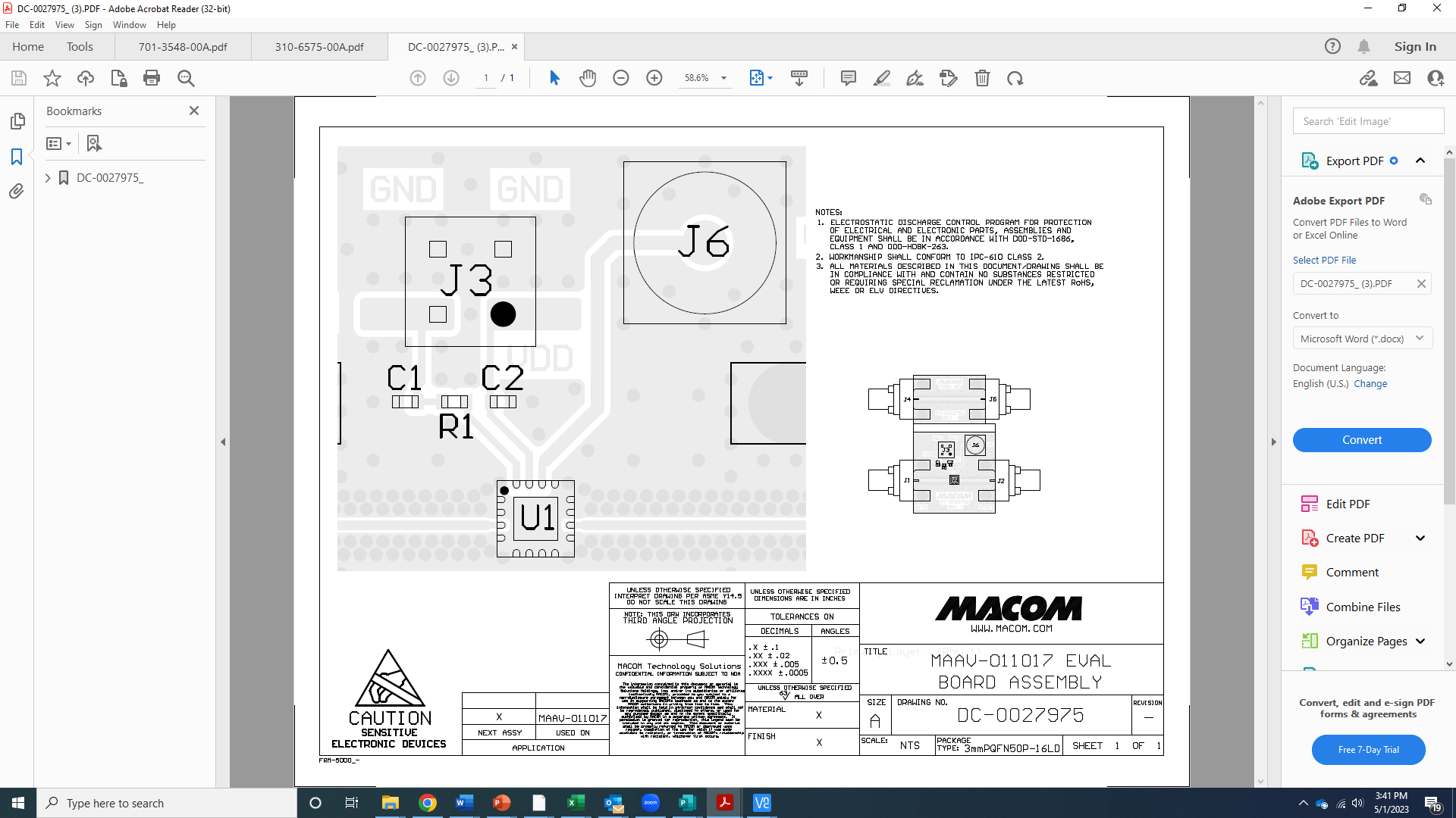 MACOM MAAV-011017-TR0500 for sale
