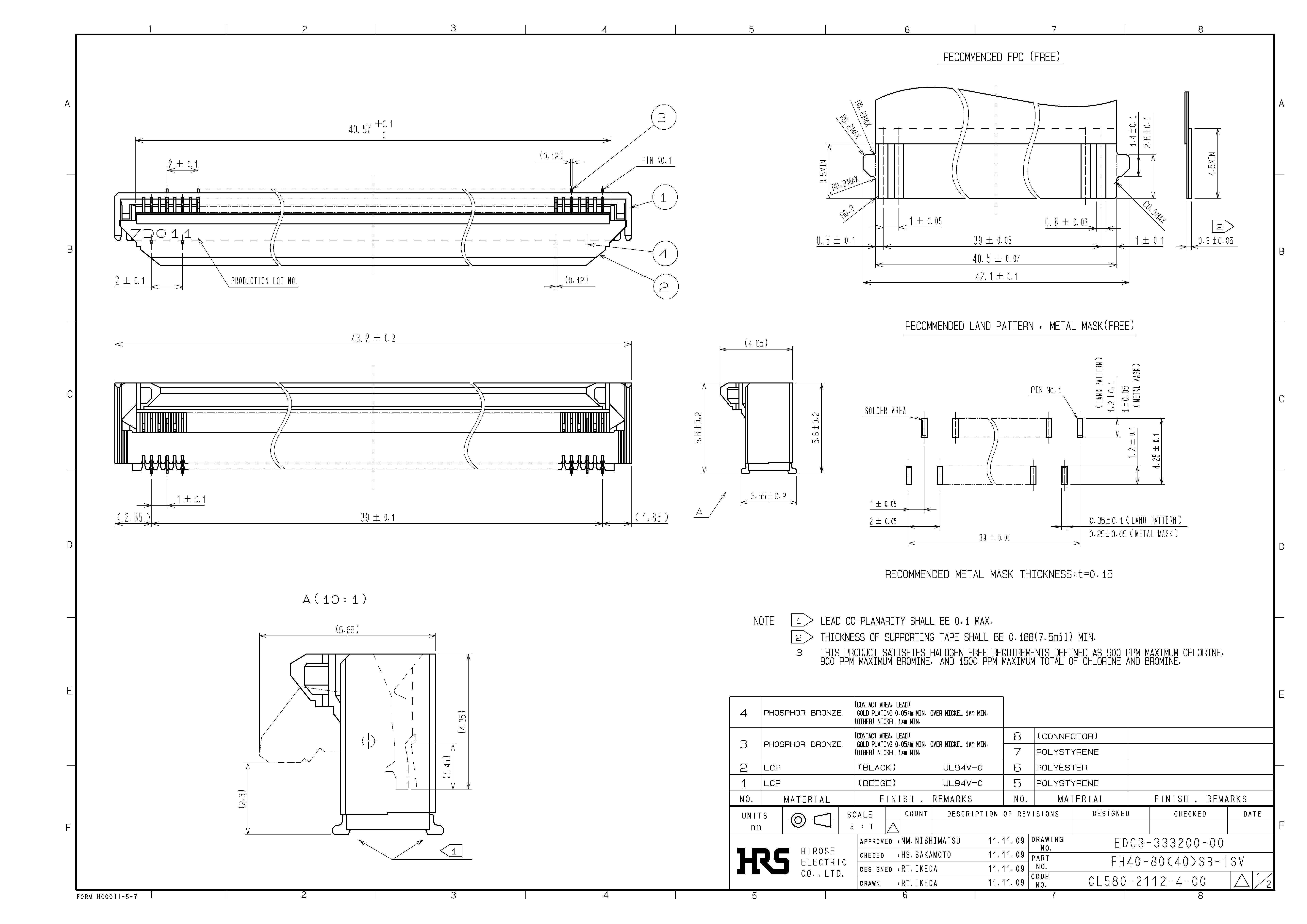HRS FH40-80(40)SB-1SV for sale