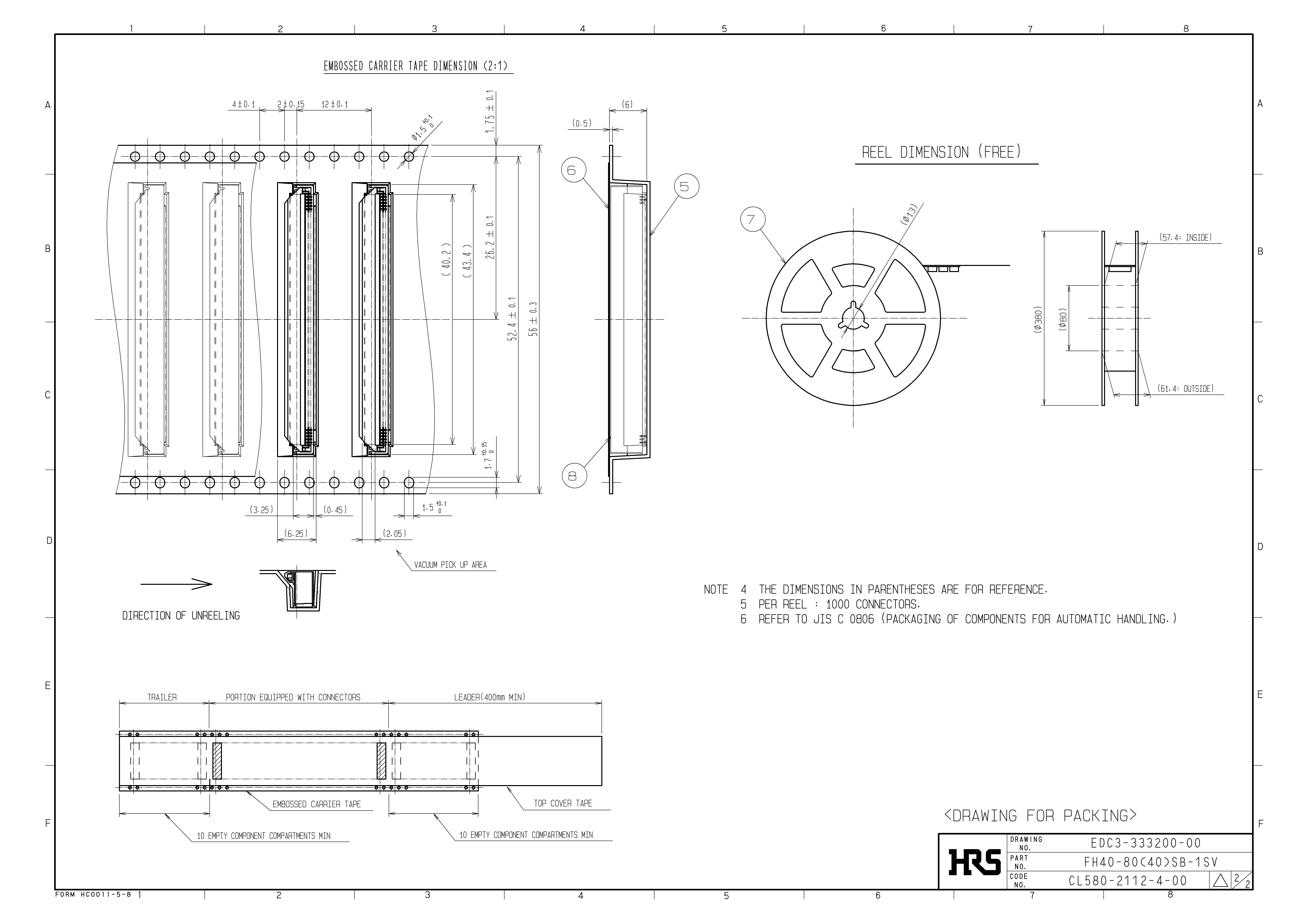 HRS FH40-80(40)SB-1SV for sale