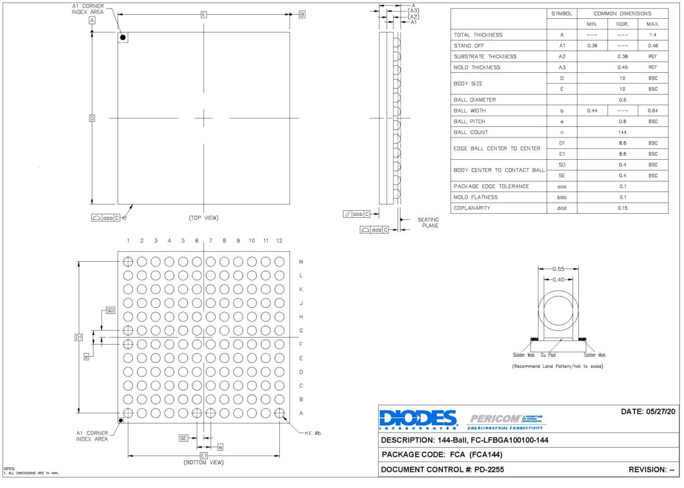 DIODES PI7C9X3G606GPBFCAEX for sale