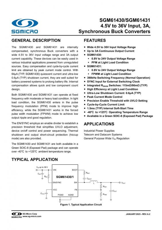 SGMICRO SGM61430XPS8G/TR index 1