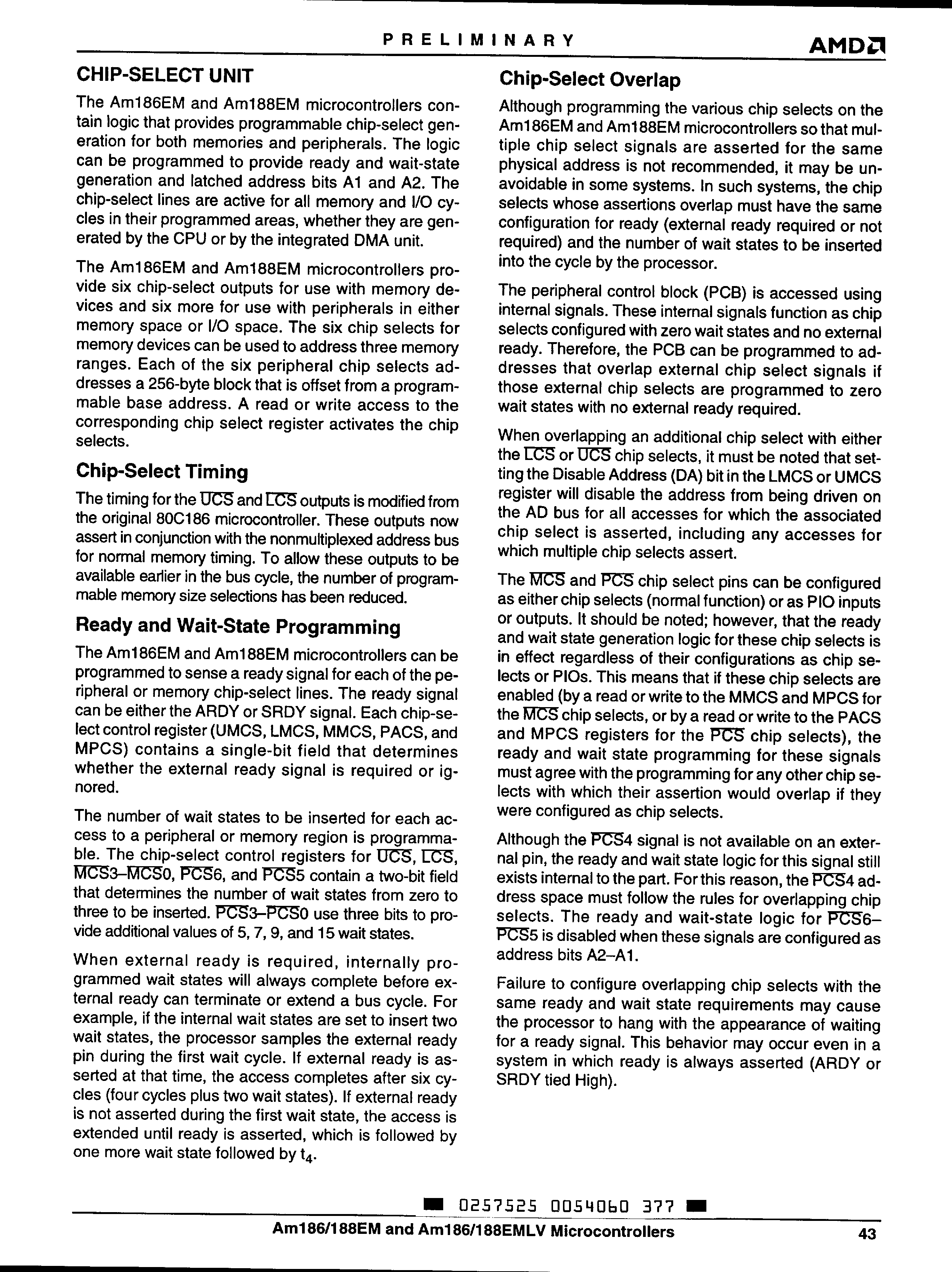 AMD AM188EM-25KC\\W for sale