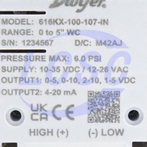 Dwyer 616KX-200-110-PA for sale