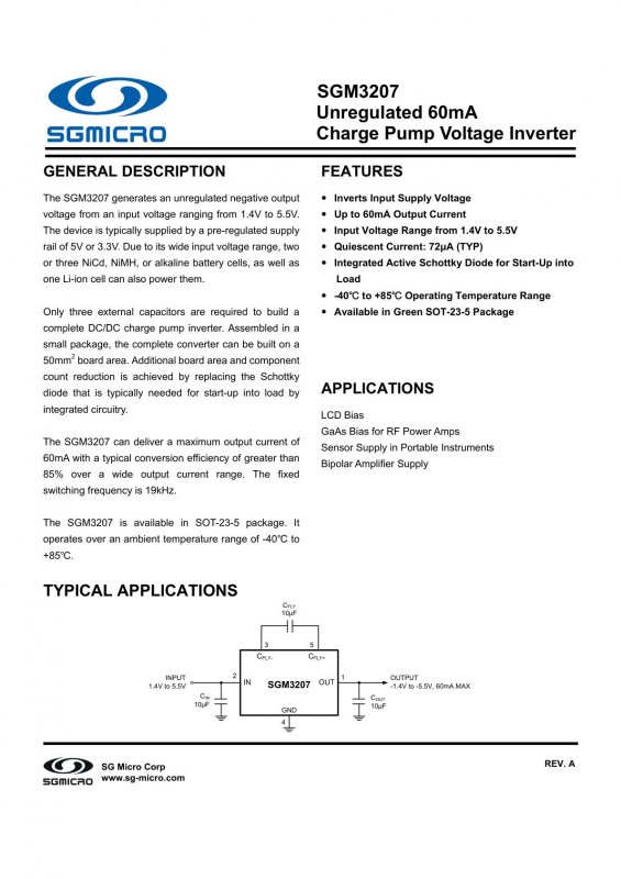 SGMICRO SGM3207YN5G/TR index 1