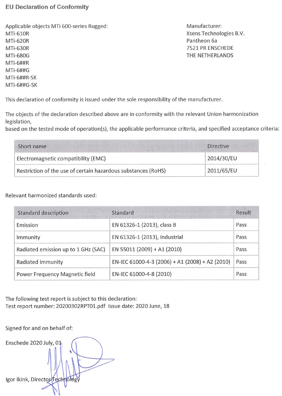 Xsens MTI-620R for sale