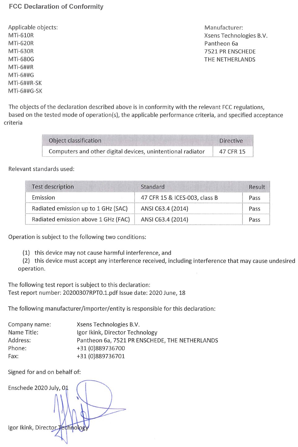 Xsens MTI-620R for sale