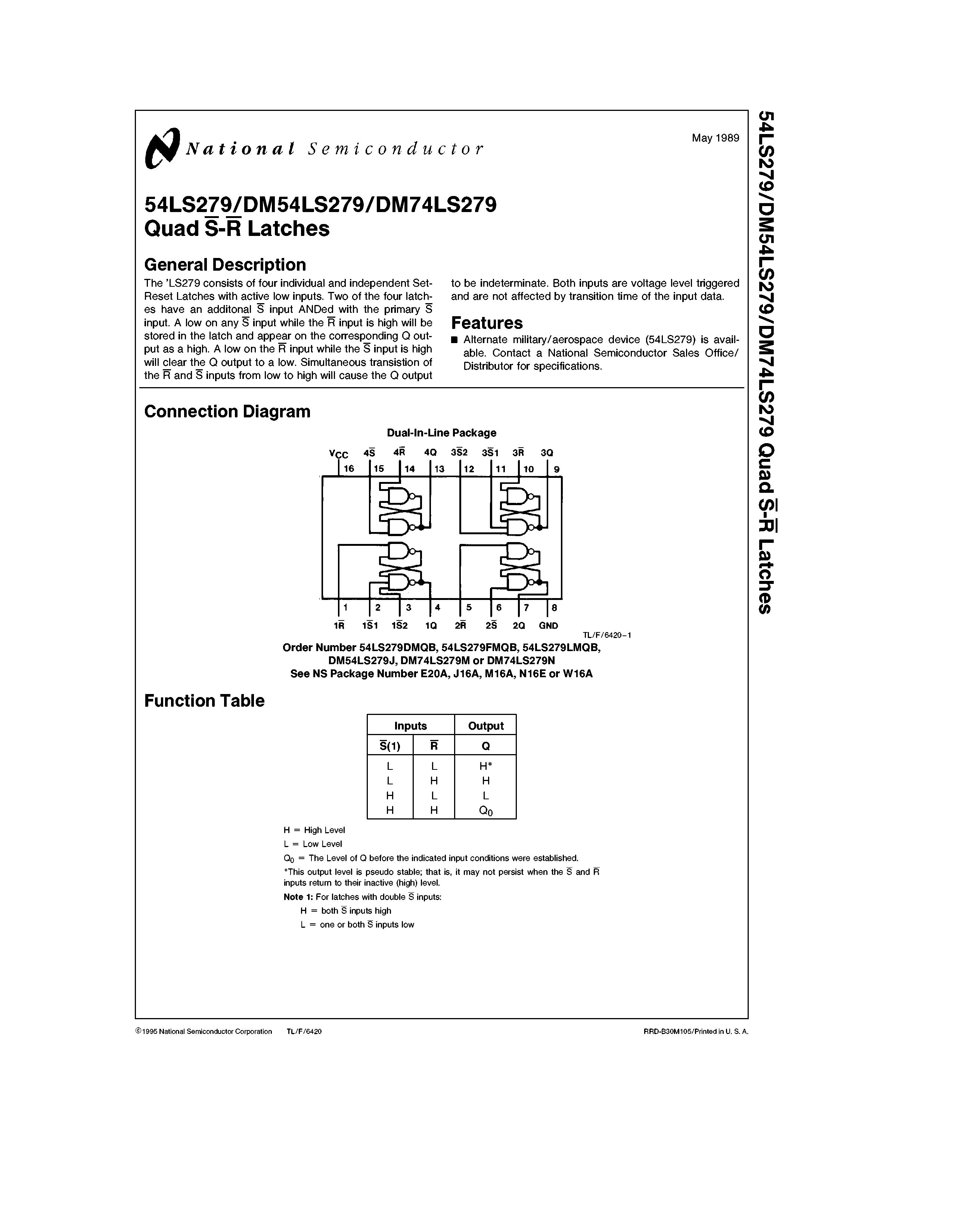 Rochester Electronics 54LS279DM/B for sale