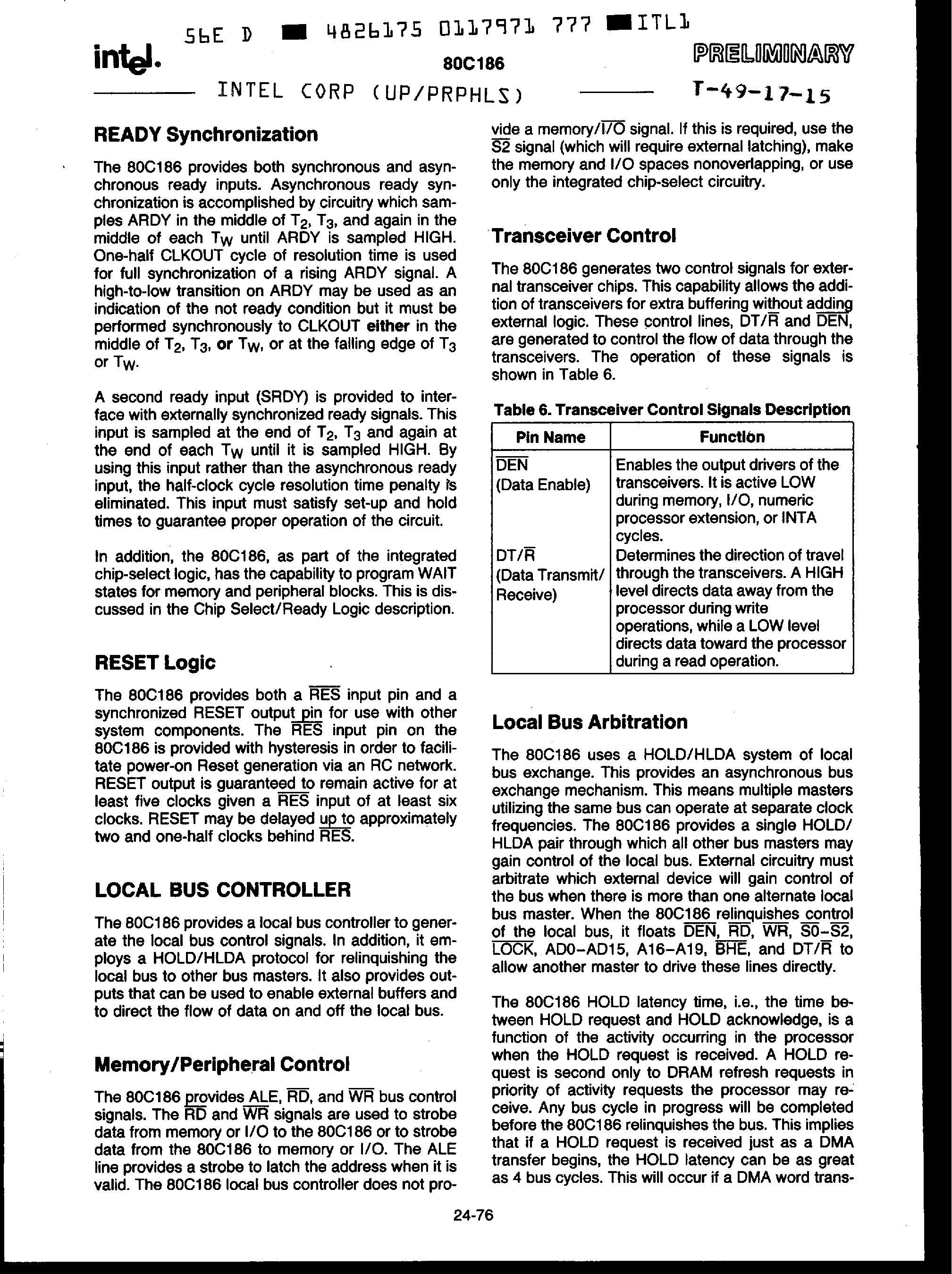AMD N80C186-25 for sale