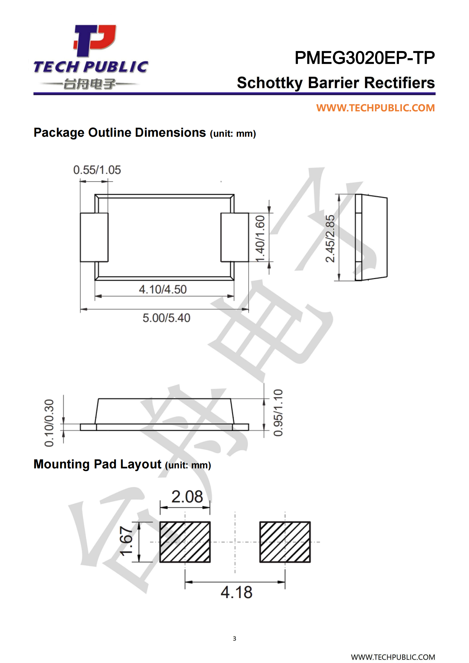 TECH PUBLIC PMEG3020EP-TP for sale