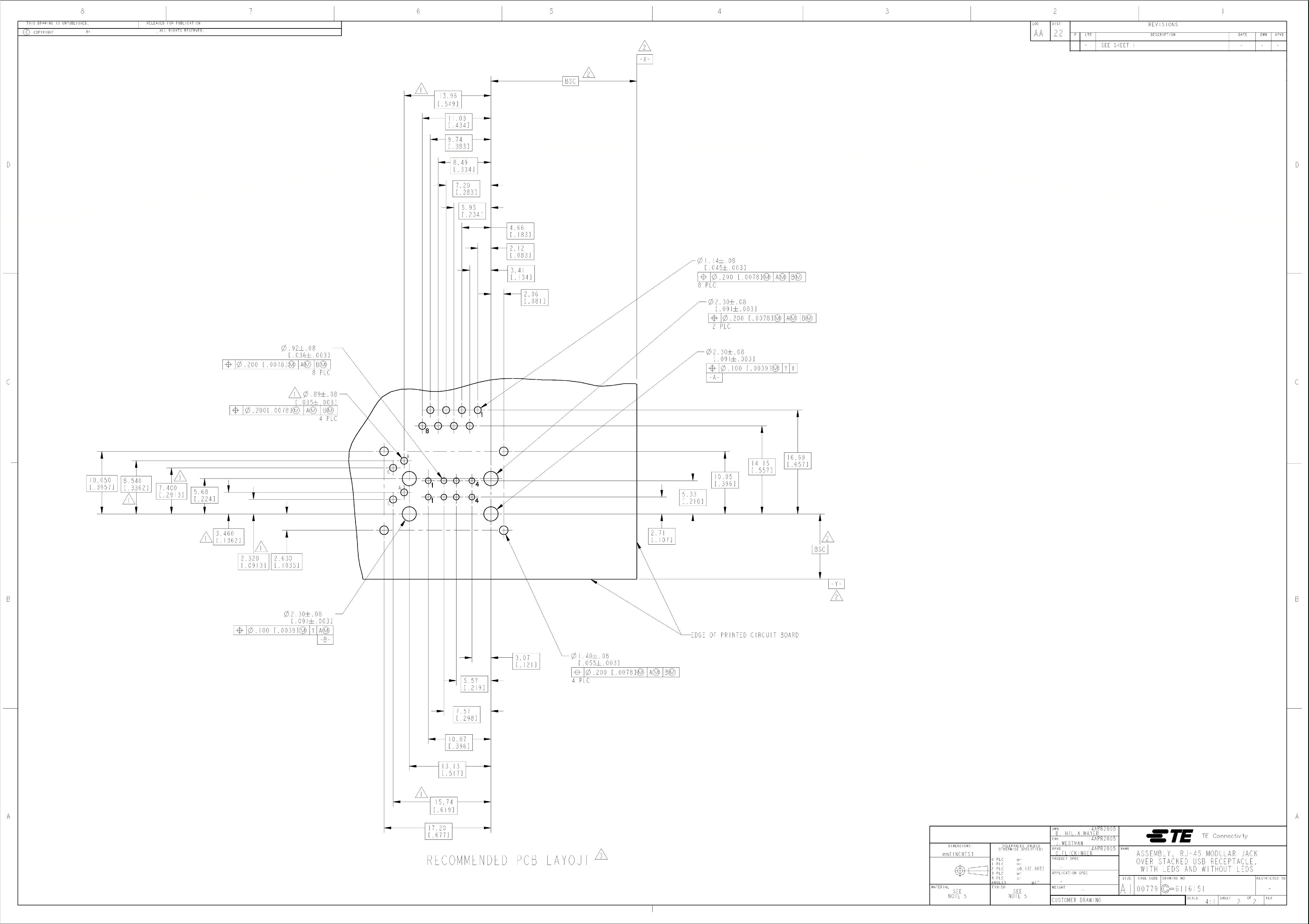 TE Connectivity 6116151-4 for sale