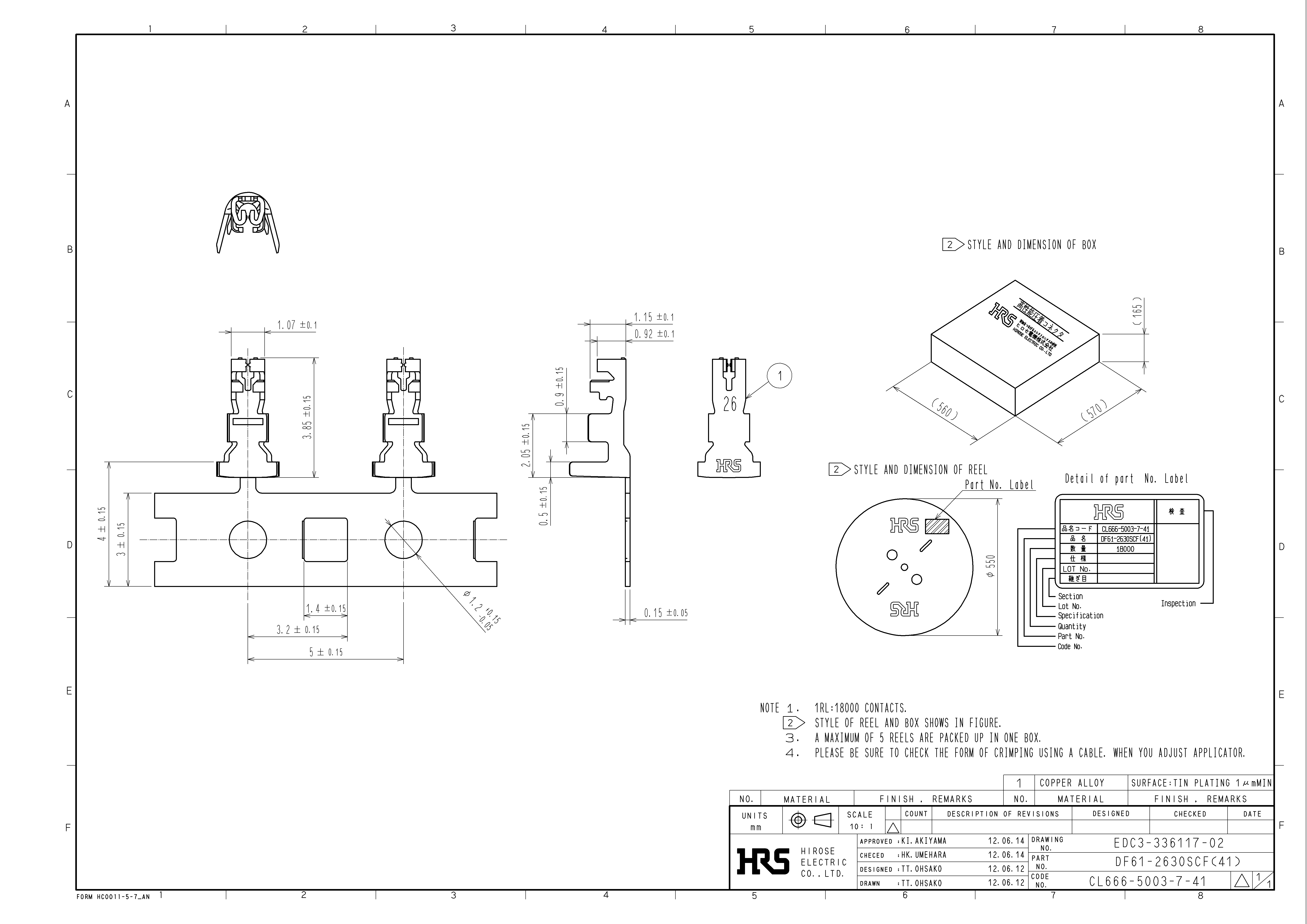 HRS DF61-2630SCF(41) for sale