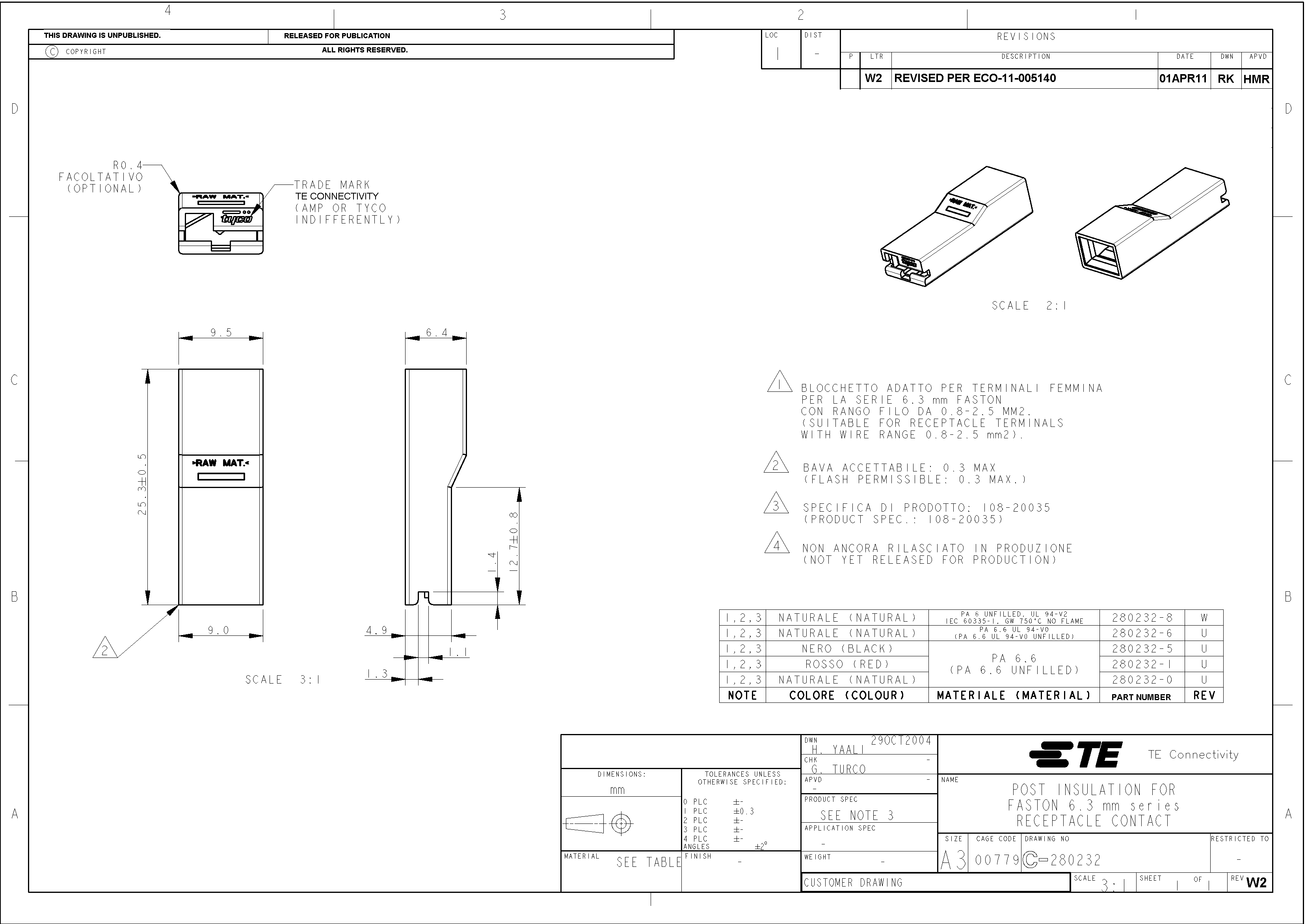 TE Connectivity 280232-5 for sale