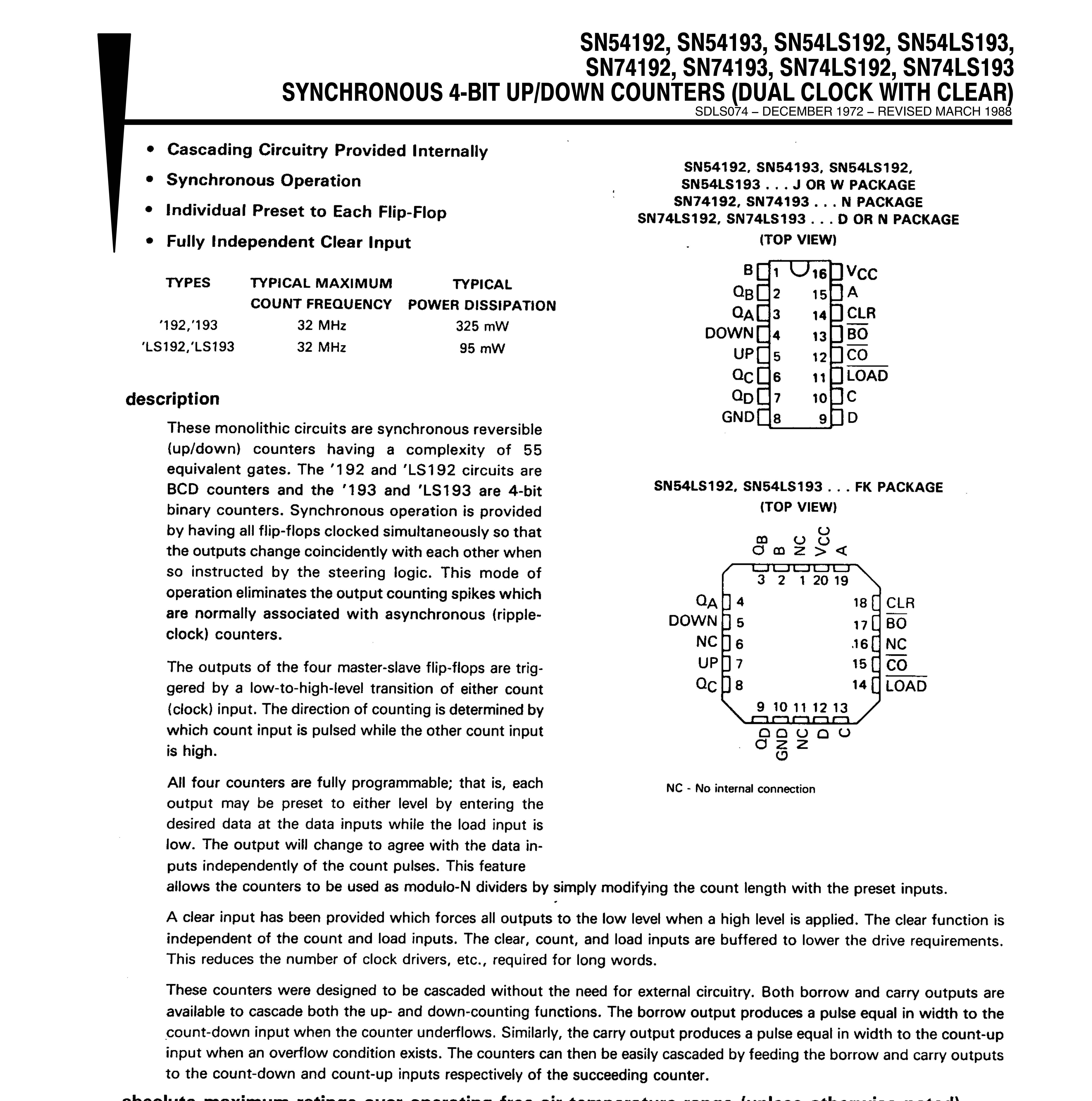 Rochester Electronics 54L192DM/B for sale