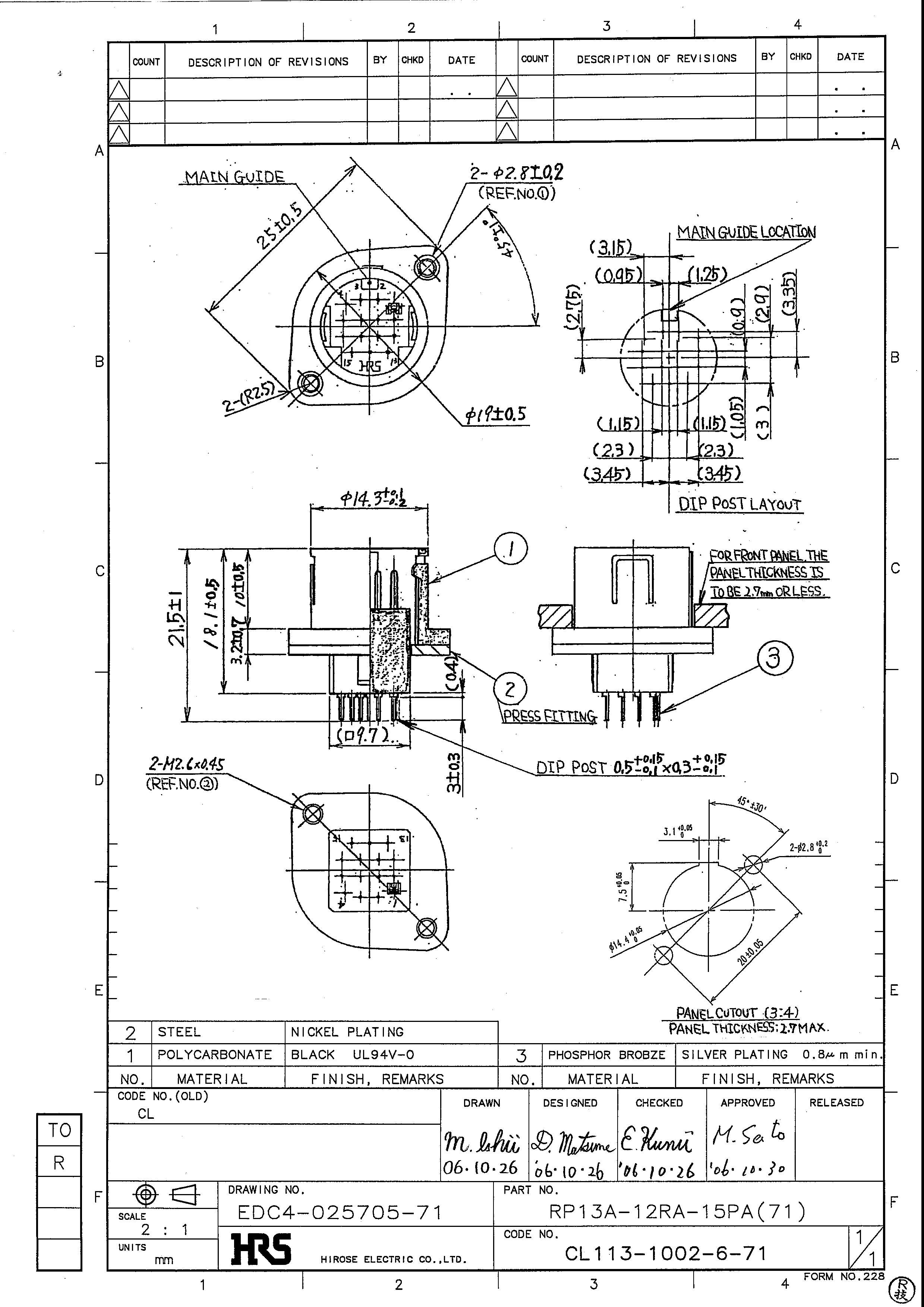 HRS RP13A-12RA-15PA(71) for sale