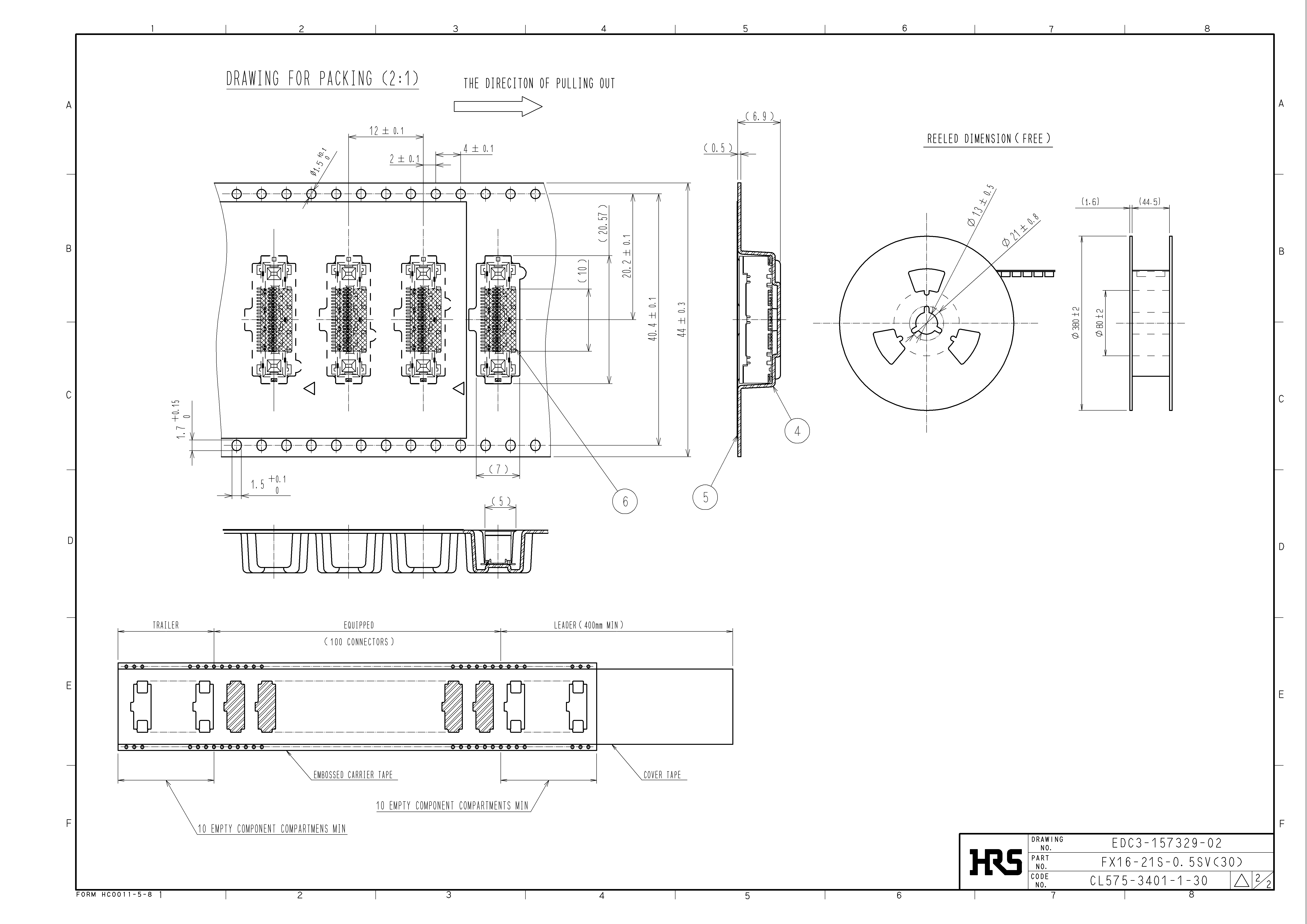 HRS FX16-21S-0.5SV(30) for sale