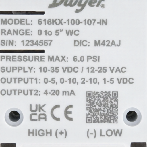 Dwyer 616KX-025-110-MM for sale