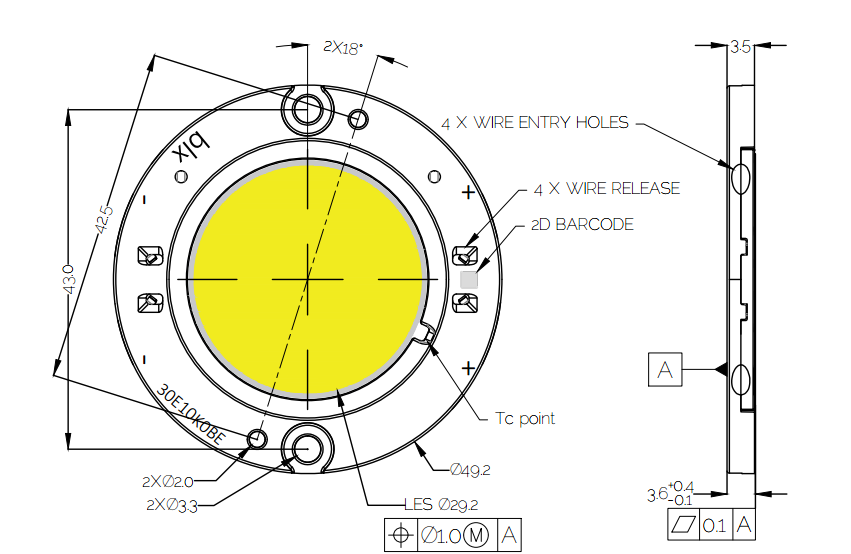 Bridgelux BXRC-40C10K1-B-74-SE for sale