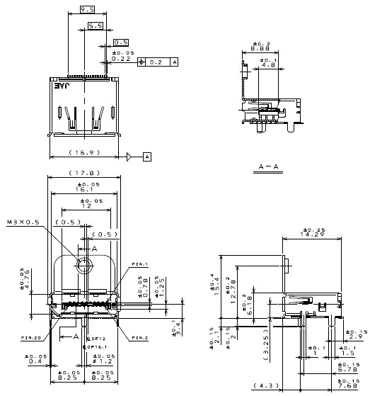 JAE Electronics DP1RD20JQ2R400 for sale
