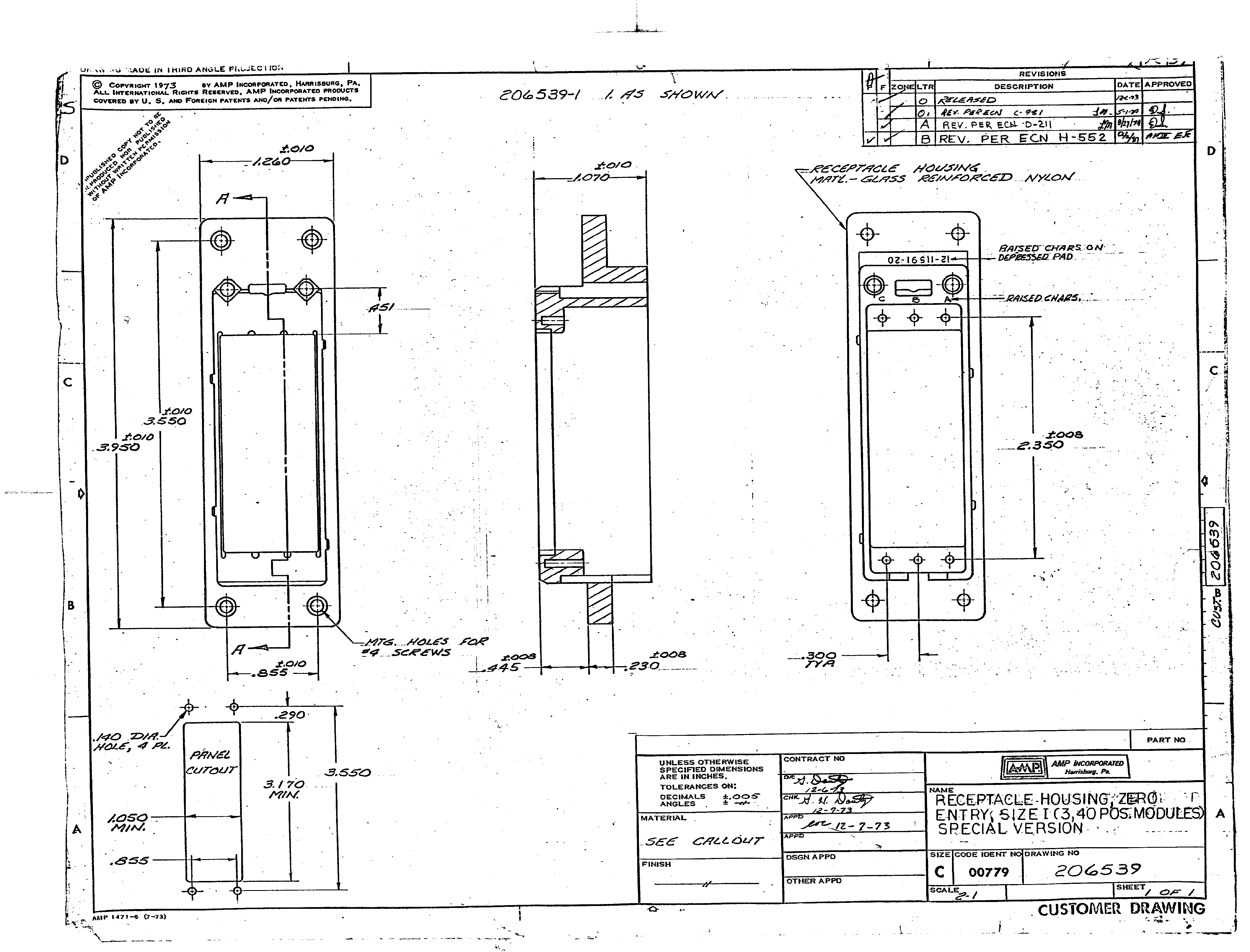 TE Connectivity 206539-2 for sale