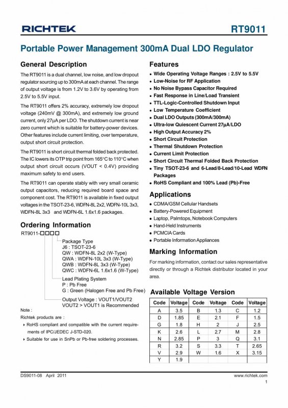 RICHTEK RT9011-CMGJ6 index 1