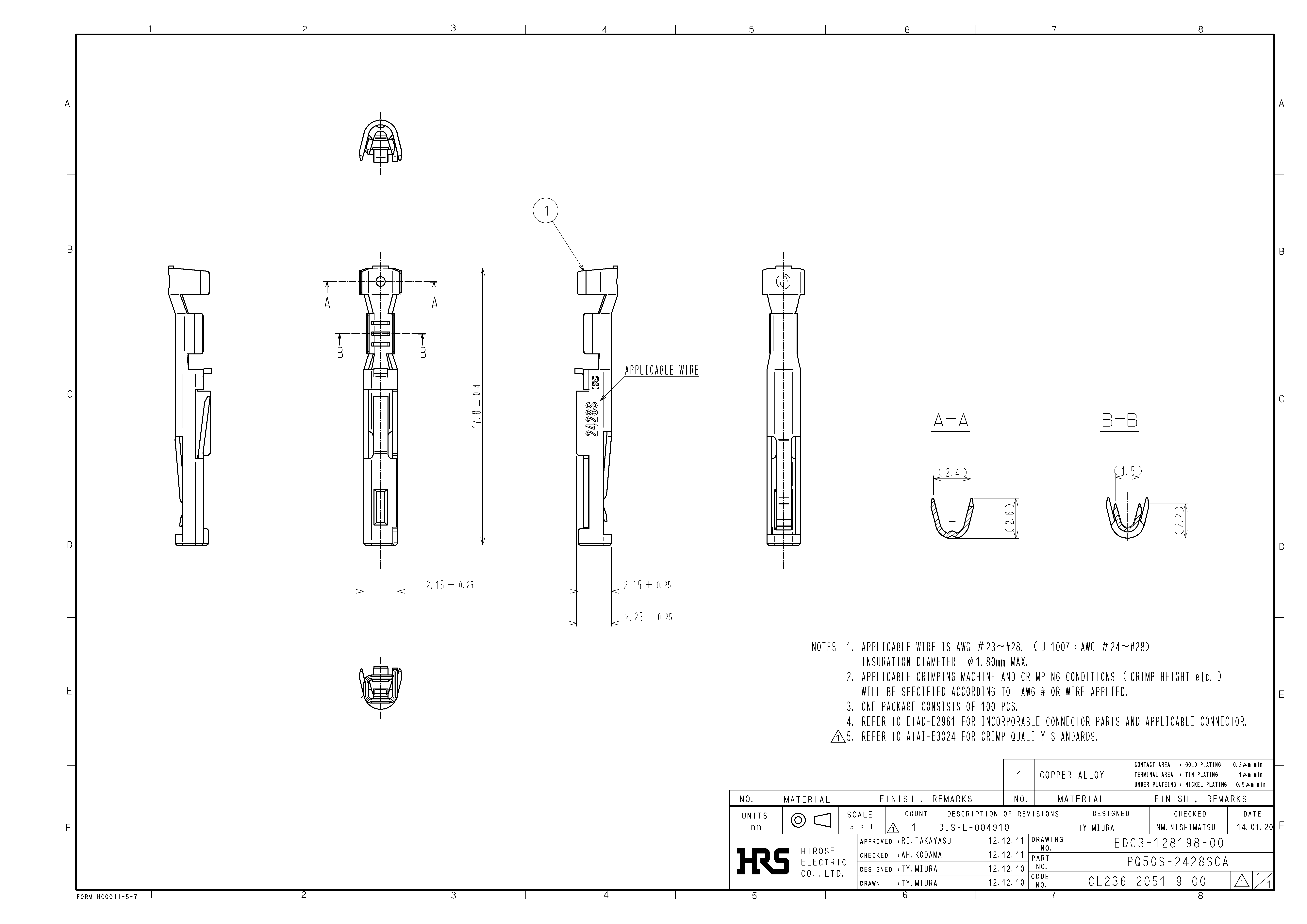 HRS PQ50S-2428SCA for sale