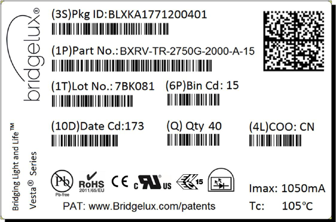 Bridgelux BXRV-DR-1830G-2000-A-23-S2 for sale