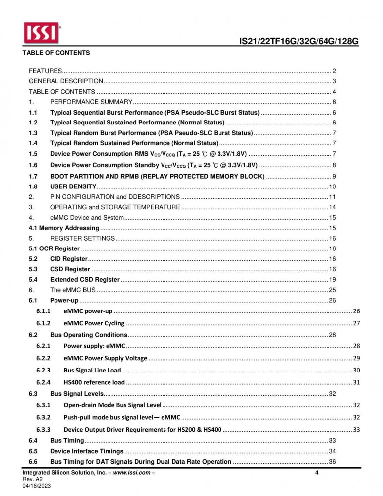 ISSI IS22TF16G-JCLA1-TR index 4