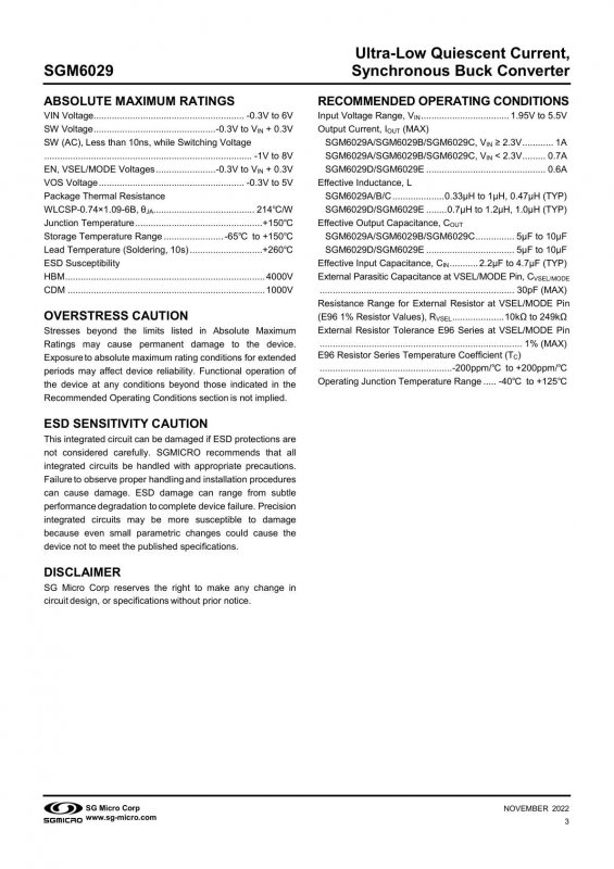 SGMICRO SGM6029CYG/TR index 3