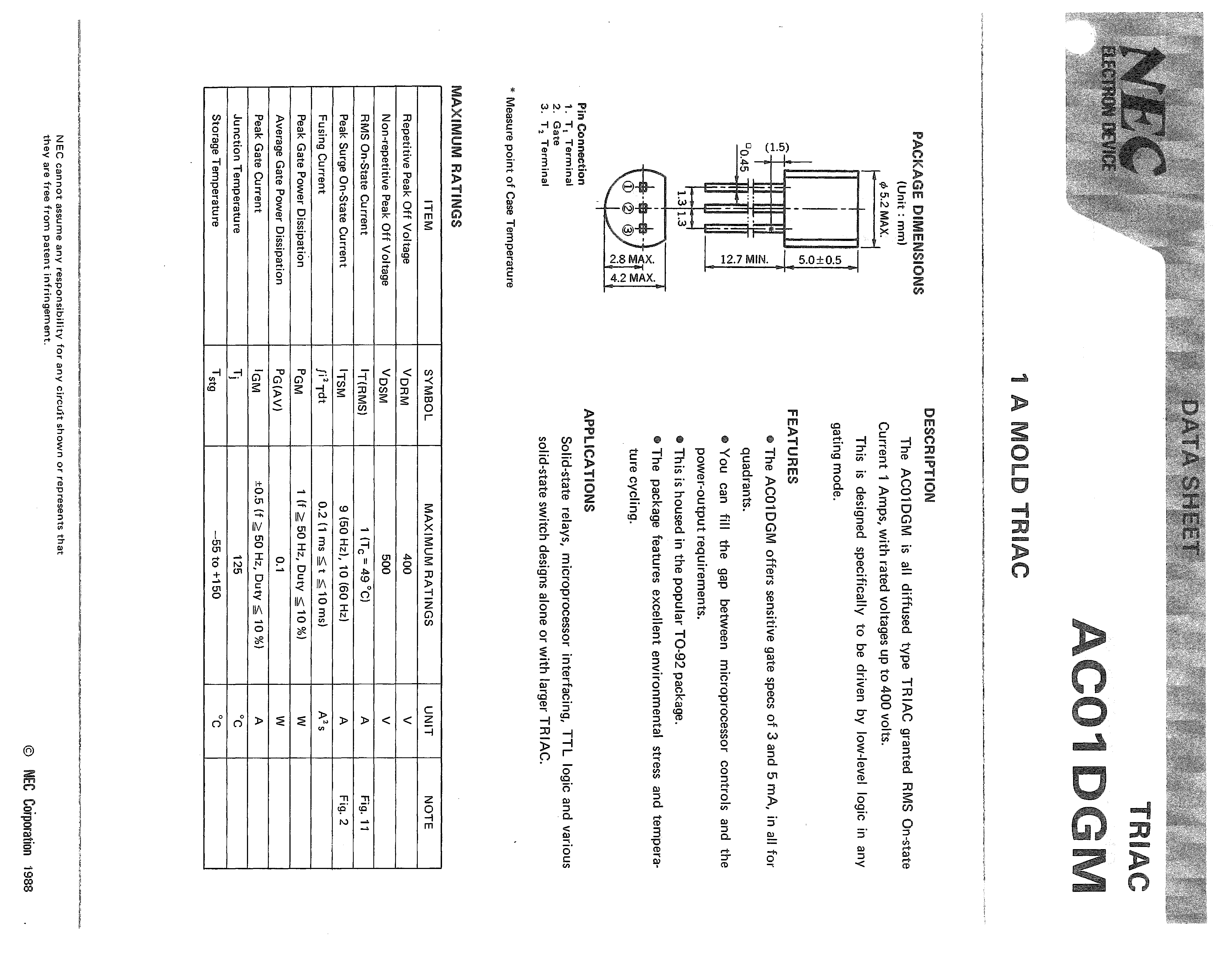 RENESAS AC01DGM(1DF)-AZ for sale