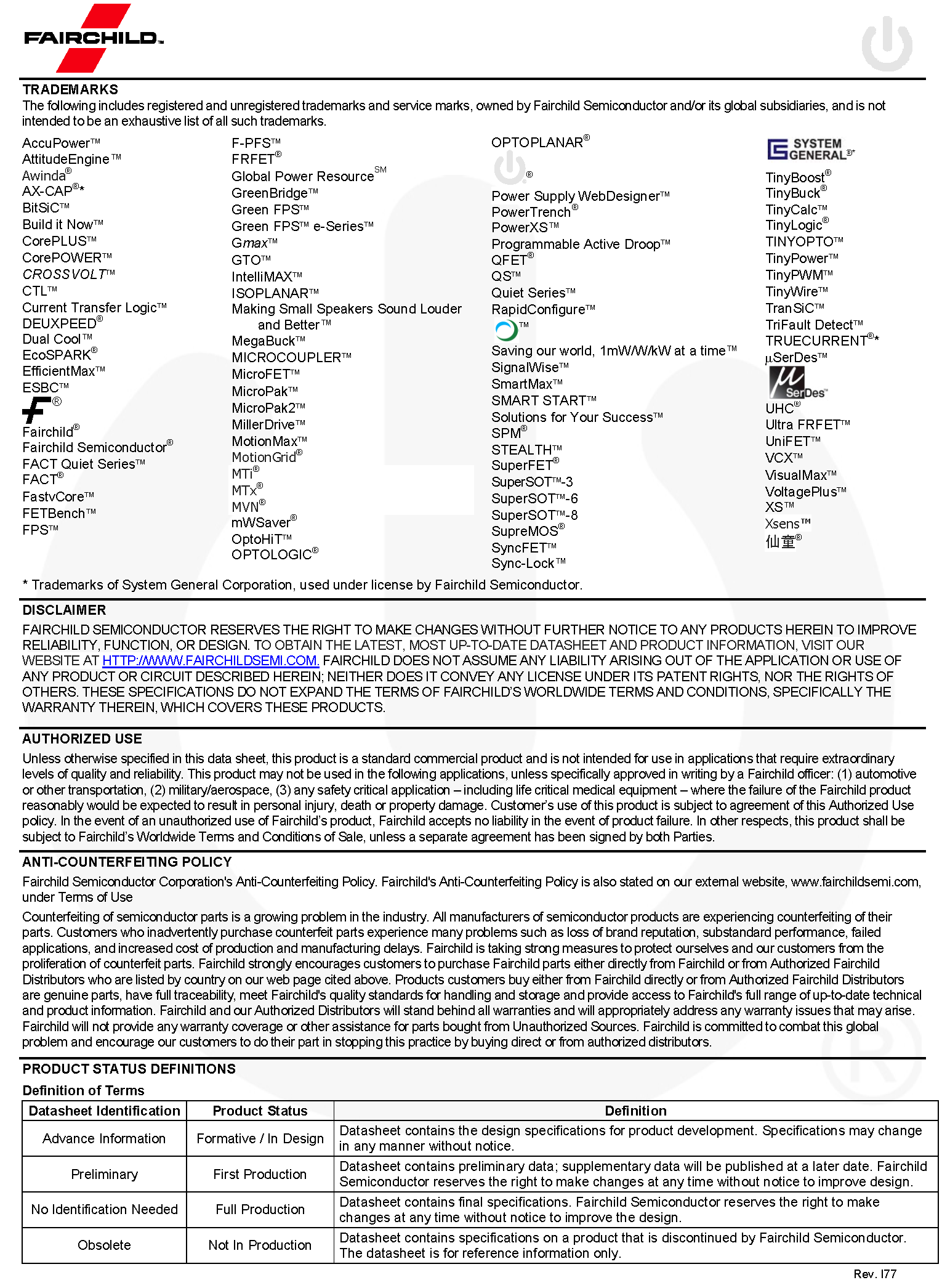 onsemi FMT1030T for sale