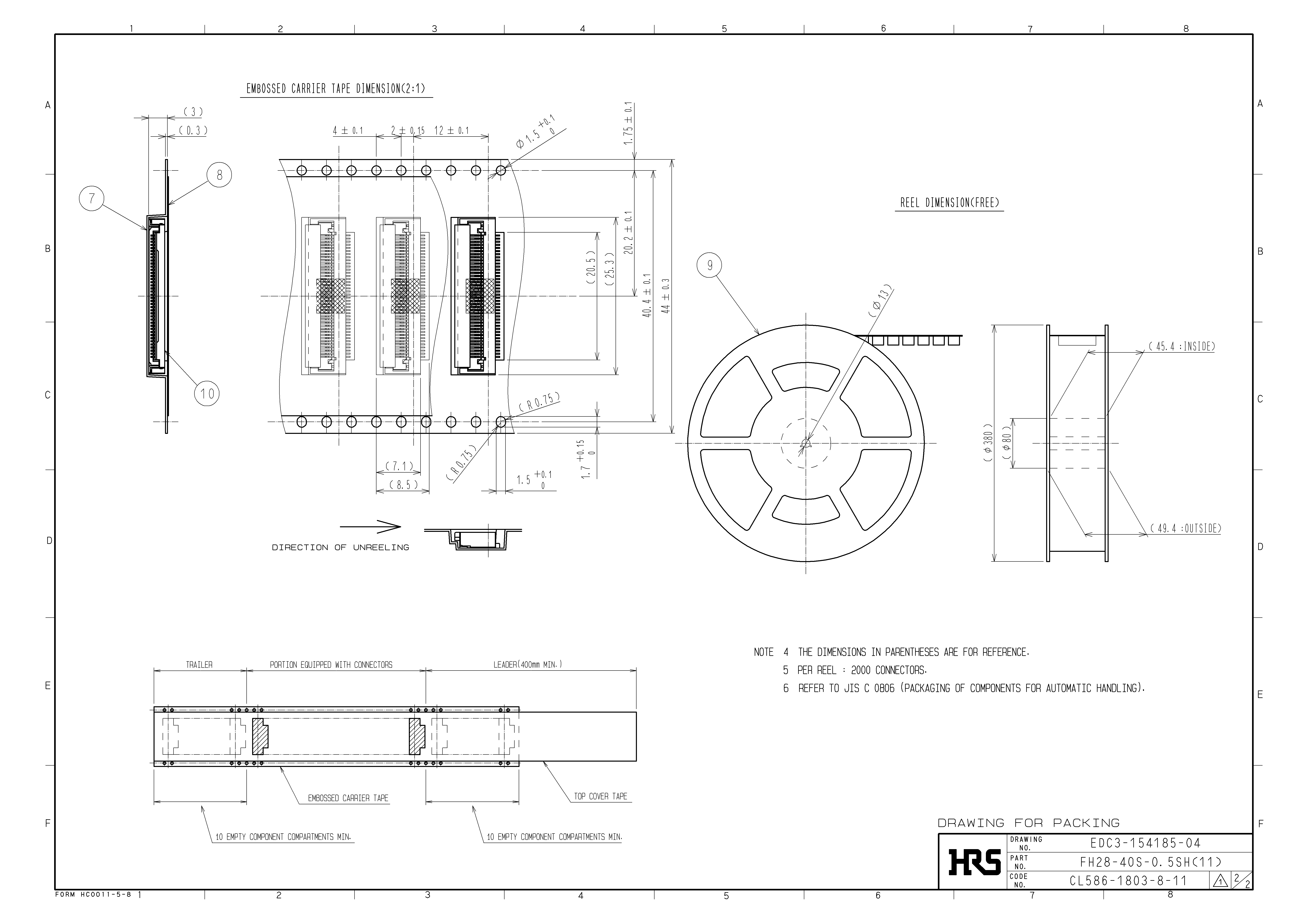 HRS FH28-40S-0.5SH(11) for sale