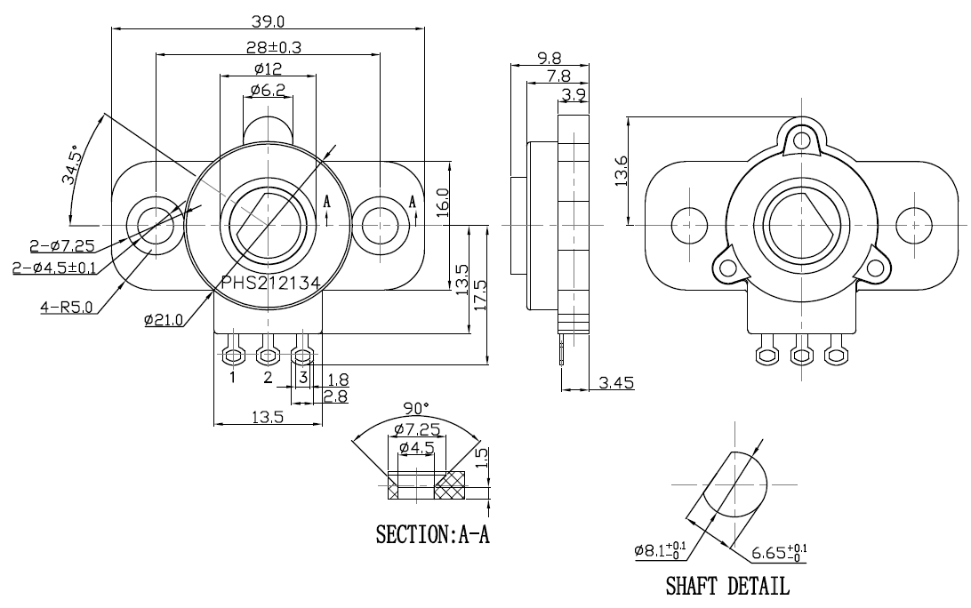TT Electronics PHS21SB10K for sale
