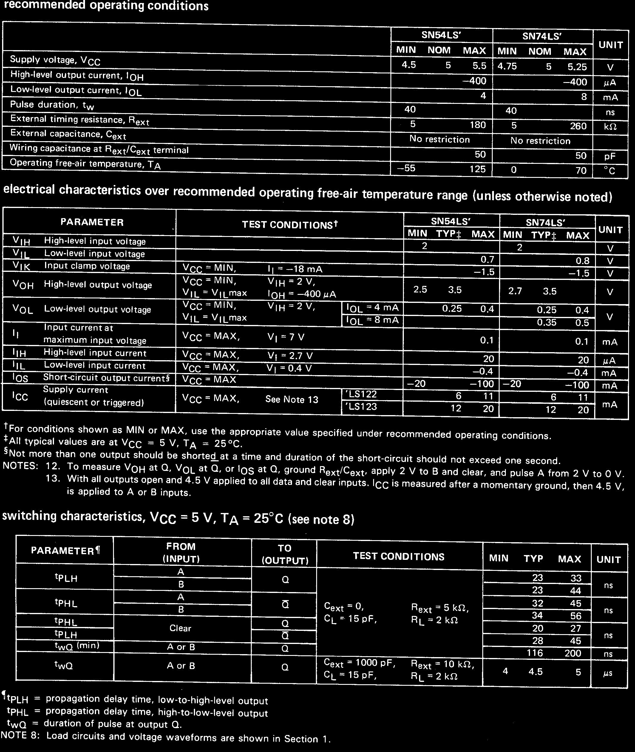 onsemi SN74LS122D for sale