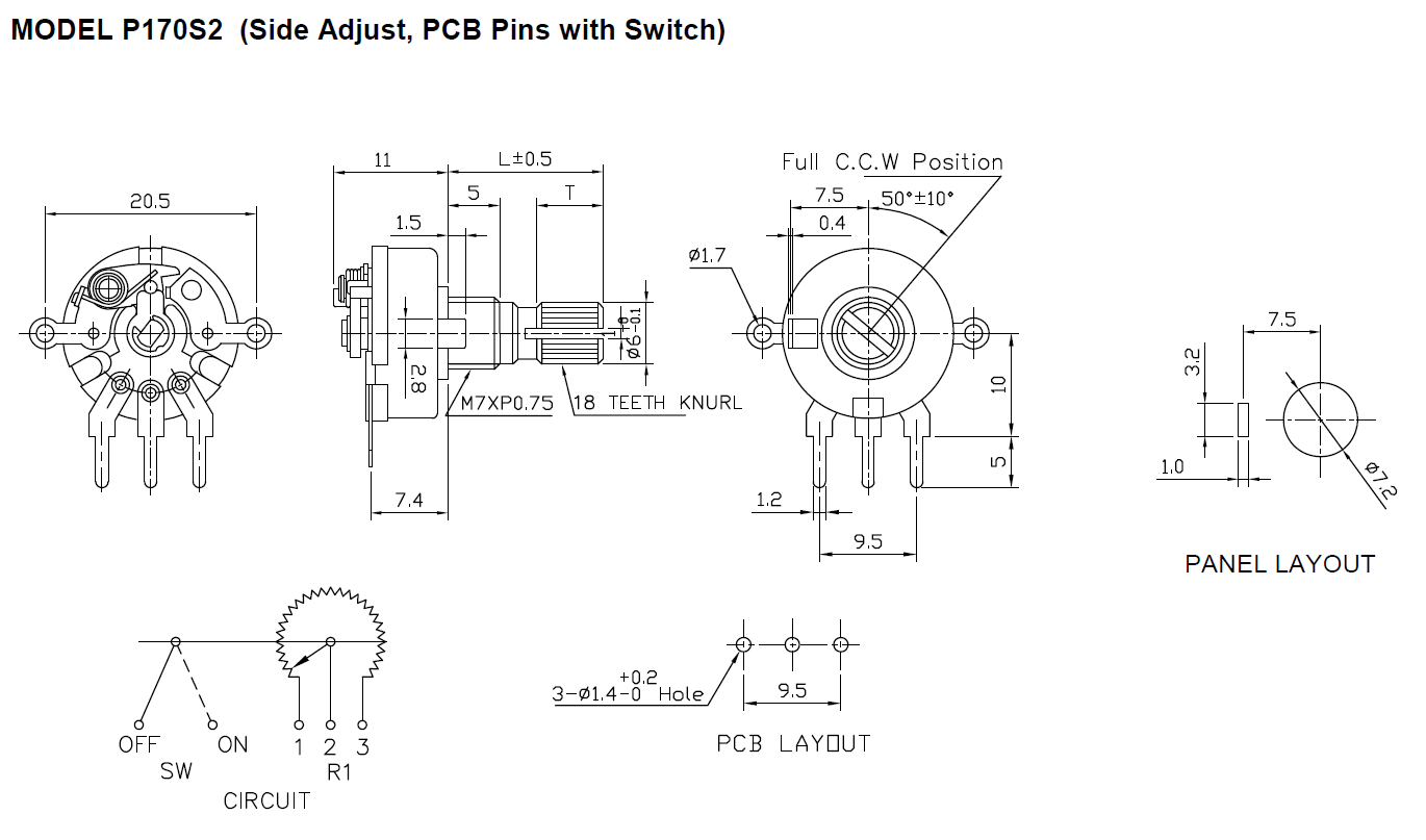 TT Electronics P170S-FC15BR10K for sale