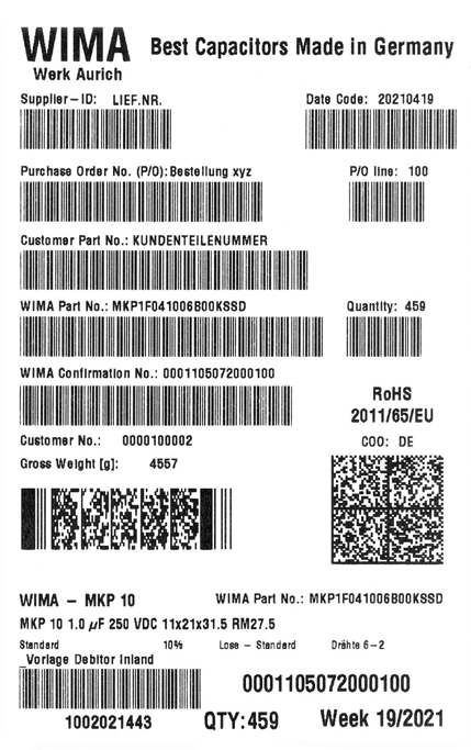 WIMA MKS2C023301A00MI00 for sale