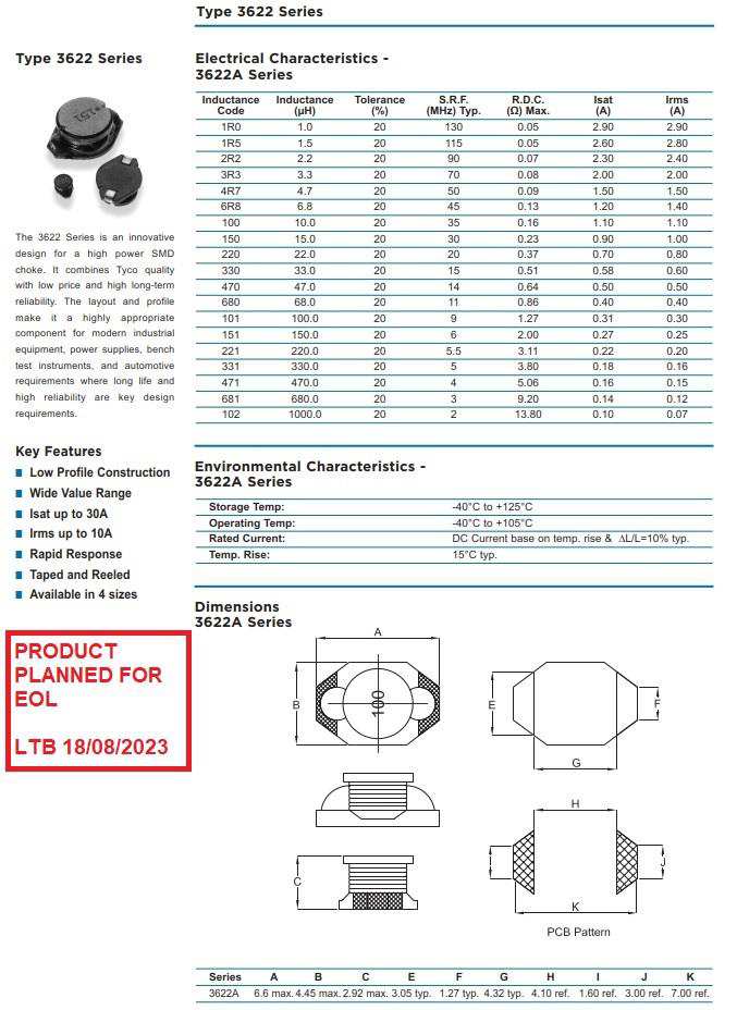 TE Connectivity 3622C101KT for sale