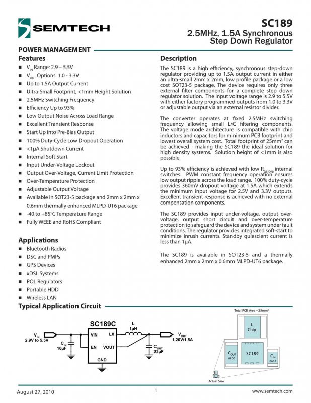 SEMTECH SC189ASKTRT index 1