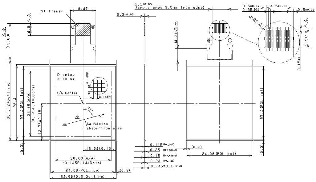 SHARP LS013B7DH05 for sale