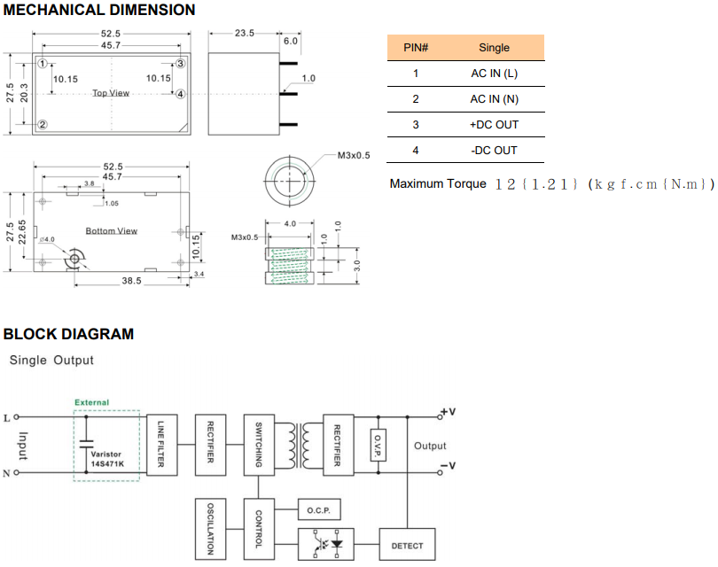 TT Electronics PAAM15-12C for sale