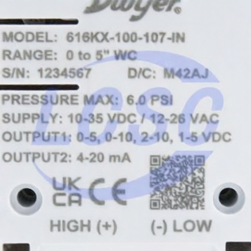 Dwyer 616KX-025-112-PA for sale