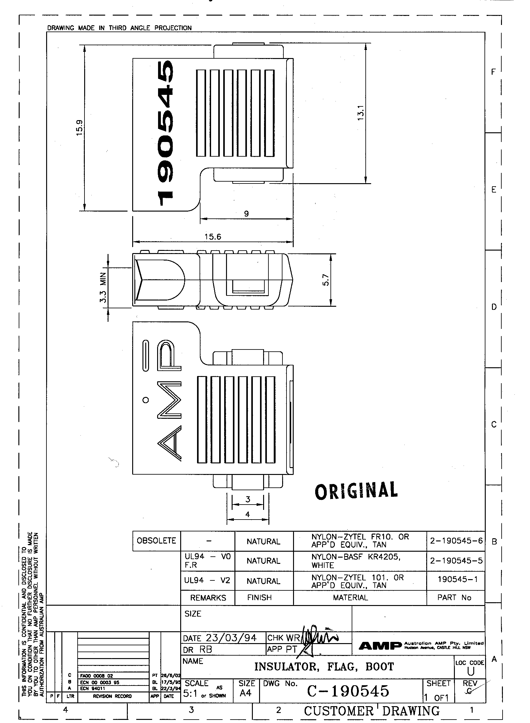 TE Connectivity 2-190545-5 for sale